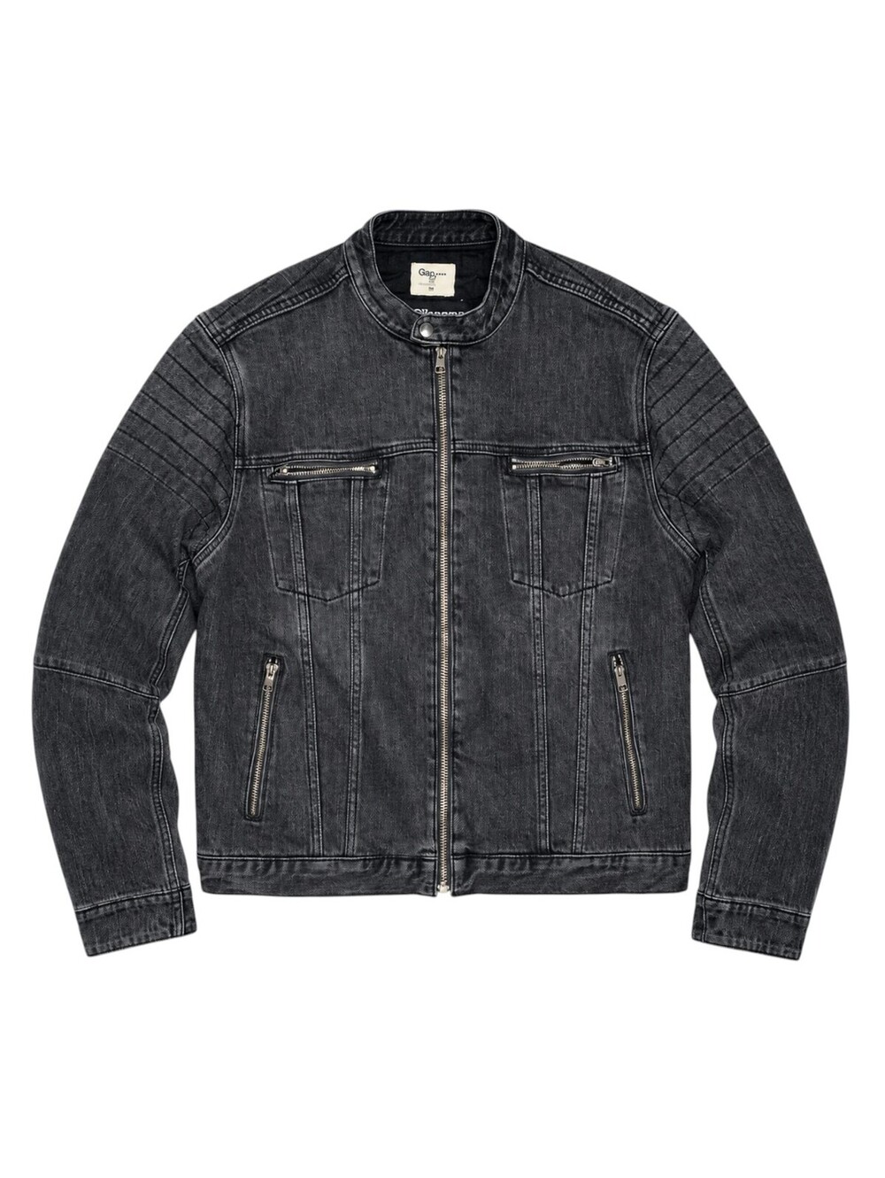 Gap 1969 Men's Black Denim Jacket with Dyneema - Size L/G